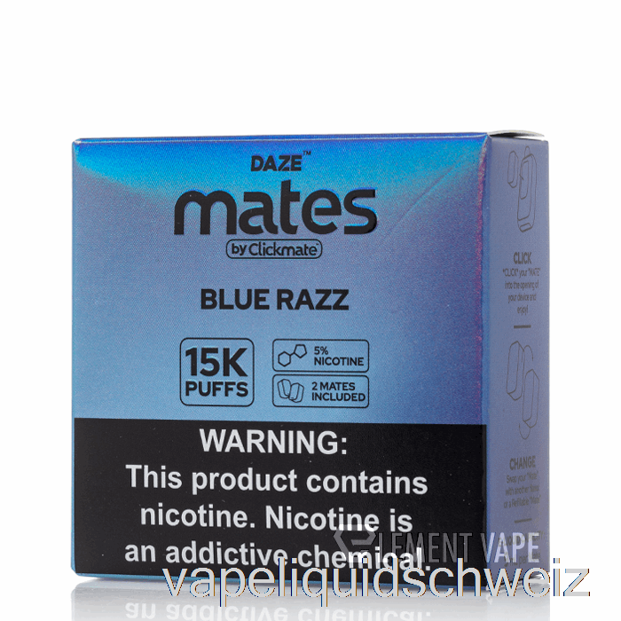 7 Daze Mate Pods Blue Razz Vape Ohne Nikotin